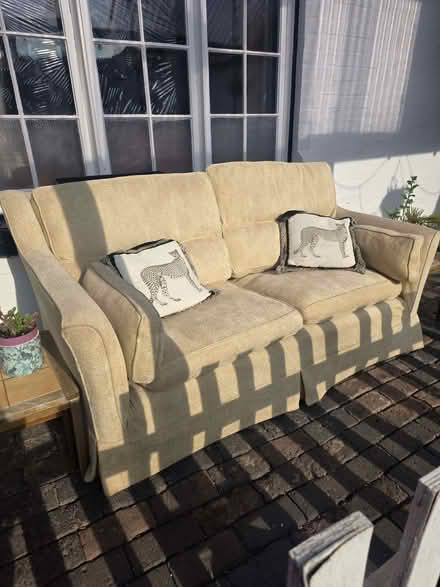 Photo of free OATMEAL SOFA. FAiR CONDITION (Tong TF11) #1