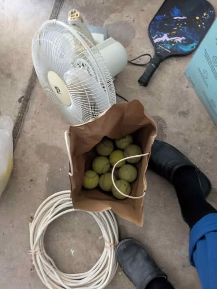 Photo of free 9 old tennis balls (shady grove and 355) #1