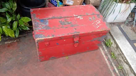 Photo of free Old wooden chest for upcycling (Wandsworth Common SW12) #2