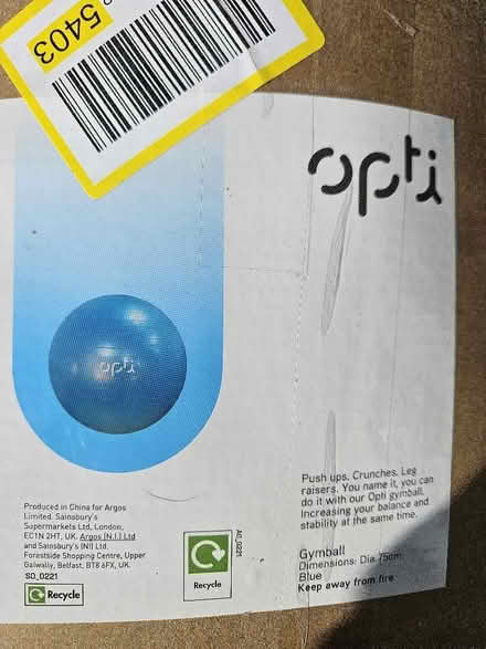 Photo of free exercise ball (Littlemore OX4) #1
