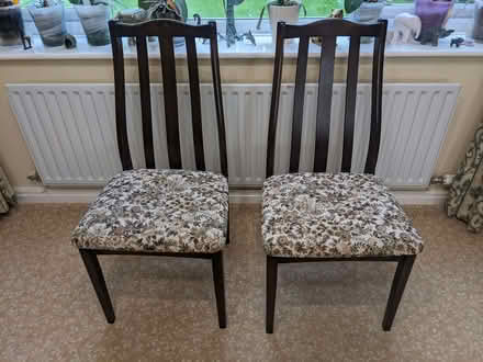 Photo of free Gateleg dining room table and four chairs (Burntwood CH5) #3