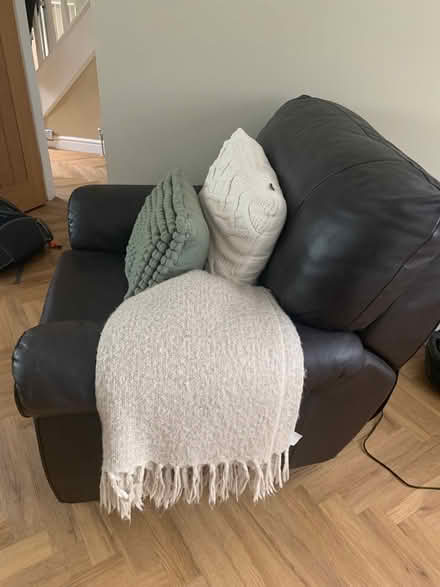 Photo of free brown leather armchair (Northfield Crescent NG9) #1