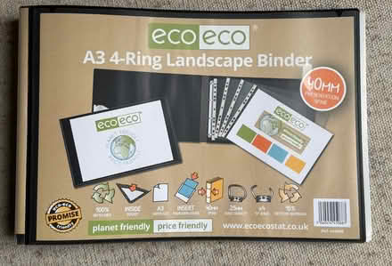 Photo of free A3 size ring binder plus pockets (Ashford TW15) #1