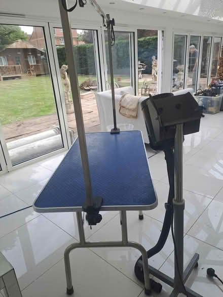 Photo of free Dog grooming table with dryier (Mill Hill London NW7) #1