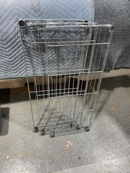 Photo of free chrome shelf (Textile & Maple) #1