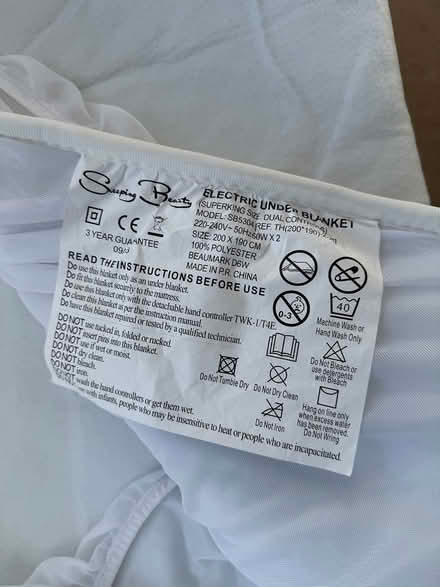 Photo of free Super king electric blanket (TA23 Washford) #3