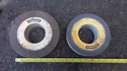 Photo of free 2 large grinding wheels (Central Letchworth) #1