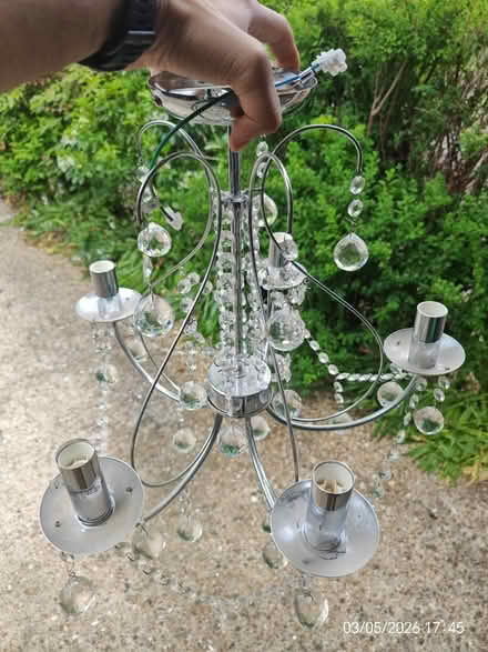 Photo of free 2 x acrylic and glass chandelier (Woodley RG5) #1