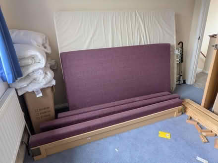 Photo of free Double bed frame w/ mattress (Cambridge CB4) #3