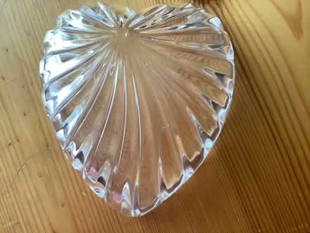 Photo of free glass heart trinket dish (Birchgrove CF14) #3