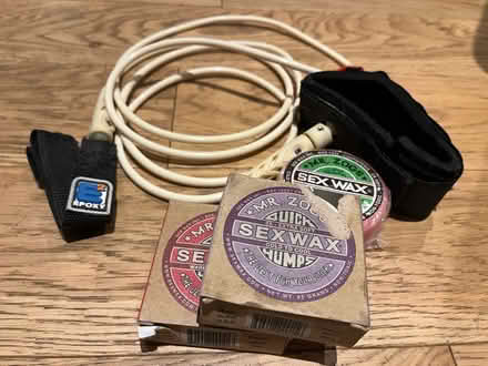 Photo of free Surf board leash and board wax (DL6) #1