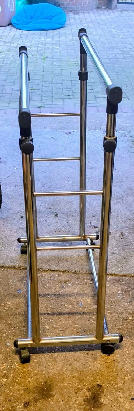 Photo of free Double clothes rail on wheels (Woodley RG6) #1