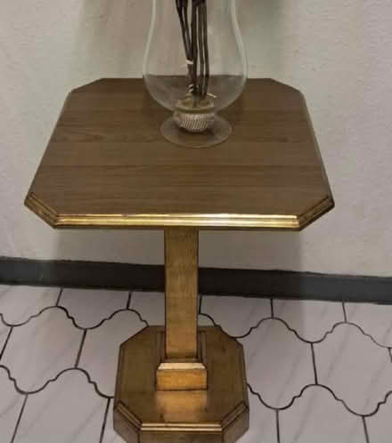 Photo of free Small solid wood table (Taunton Eastgate District Ward TA1) #1