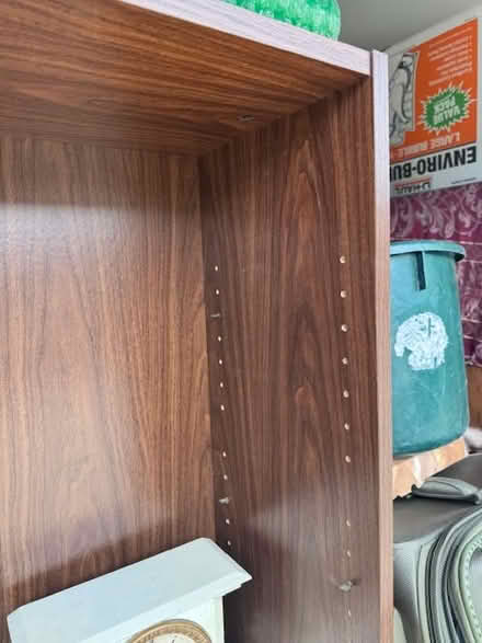 Photo of free Walnut Laminate Bookcase (Redwood City) #1