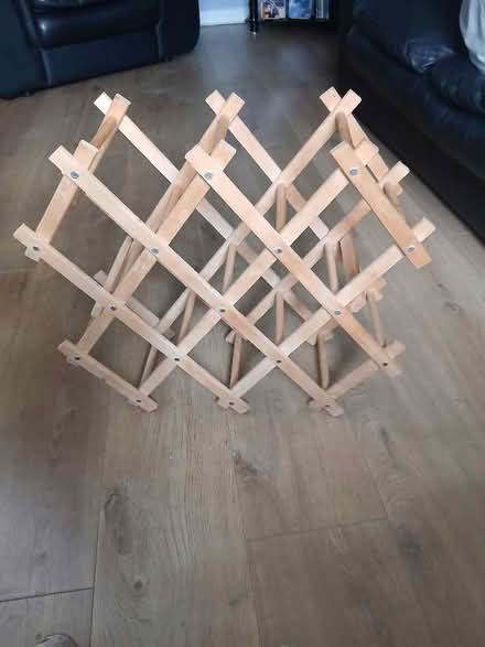 Photo of free Wooden wine rack (Amesbury SP4) #1