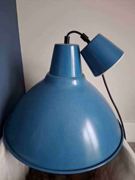 Photo of free IKEA lampshade (blue) (Penrith CA11) #1