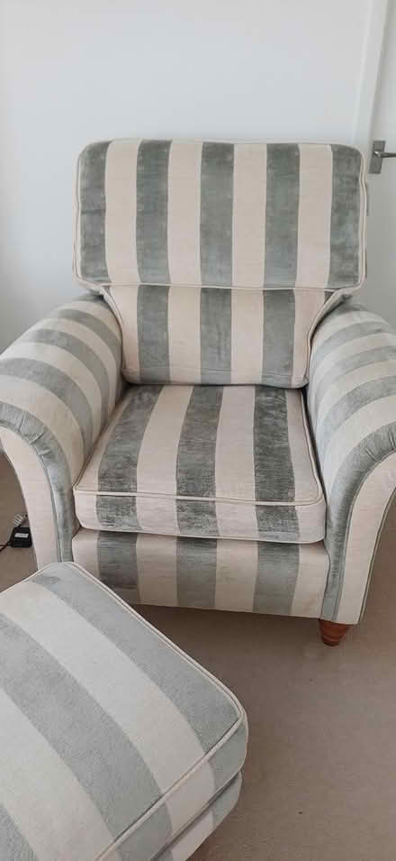 Photo of free Armchair with footstool (BN41 2AE) #2