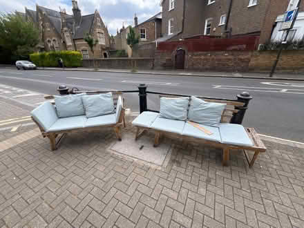 Photo of free Garden benches with cushions (W6) #1