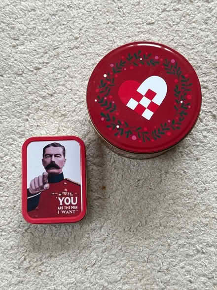Photo of free 2x tins, circular one ~15cm (Headington OX3) #1