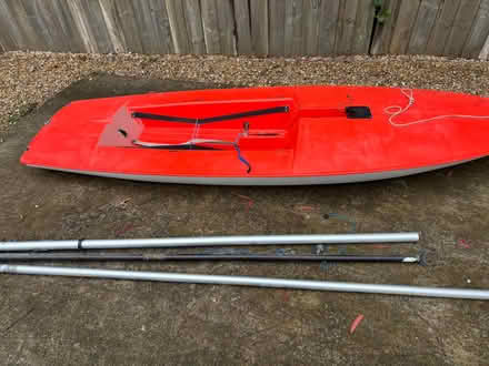 Photo of free Old (leaky) topper dinghy (Dockenfield) #2