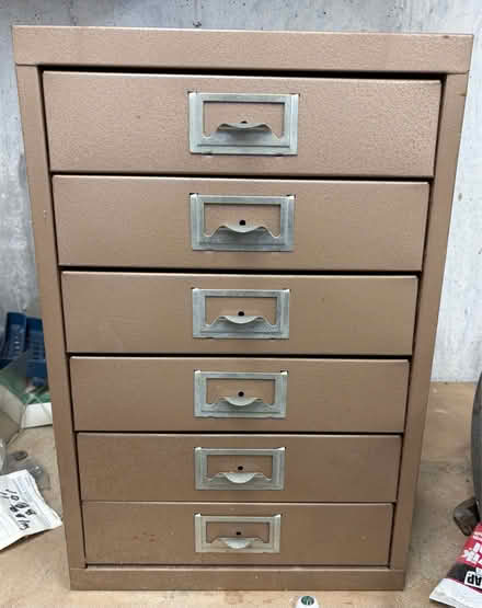 Photo of free 6-Drawer Metal Industrial Cabinet (Belmont, MA) #1