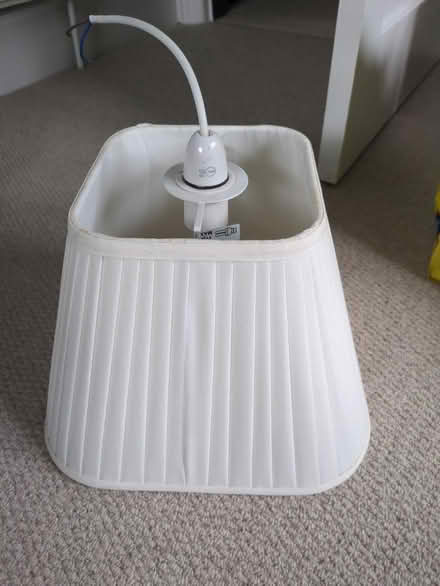 Photo of free Cream Pleated Pendant Lampshade (Fletton) #1