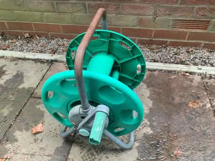 Photo of free Hozelock garden hose reel (Norwich, NR7 Harvey Lane) #2