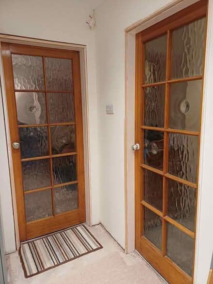 Photo of free Pine bullseye glass door (Stourport, Worcs, DY13) #3