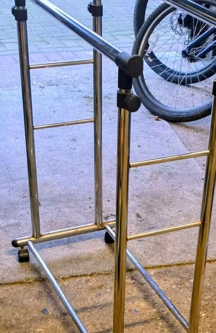 Photo of free Double clothes rail on wheels (Woodley RG6) #2