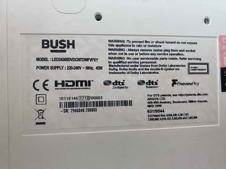 Photo of free Bush 24” TV (Bromley BR2 9.) #4