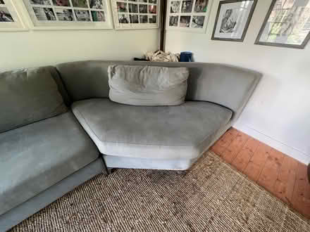Photo of free Sofa - corner, grey, fabric (W4) #4
