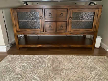 Photo of free beautiful wood tv console (Near Michael’s on Homestead) #1