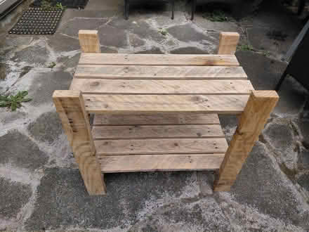 Photo of free Wooden shoe rack/shelving (TW15. Ashford) #1