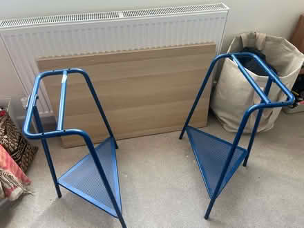 Photo of free IKEA tilslag trestle desk (Blackheath) #2