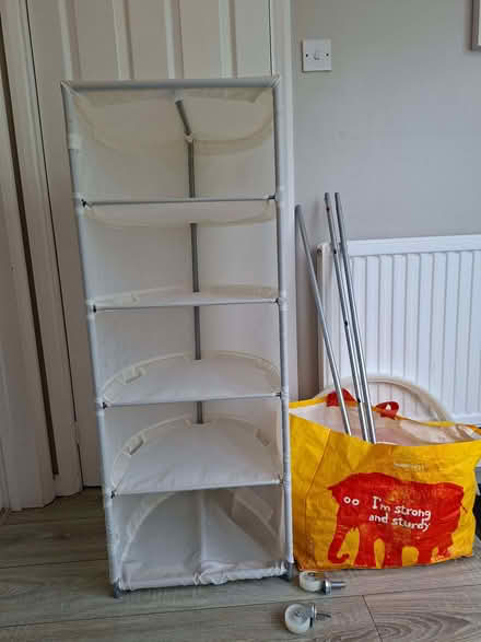 Photo of free Ikea PS White portable wardrobe/storage units x2 (Kingsclere RG20) #1