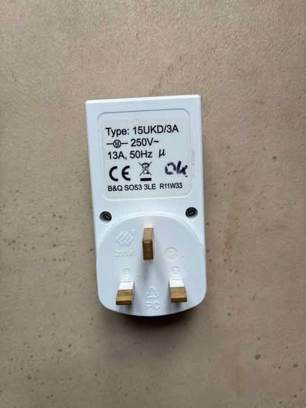 Photo of free Mechanical Timer plug (Peachcroft OX14) #2