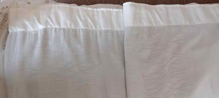 Photo of free Pair of ivory pencil pleat curtains (Southampton) #2