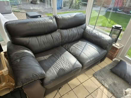Photo of free 2 Leather sofas (Dobshill CH7) #1