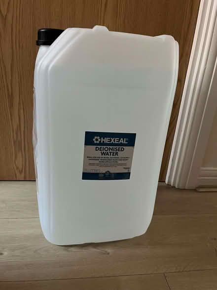 Photo of free 25 litre de-ionised water, unopened. (Wivenhoe CO7) #1