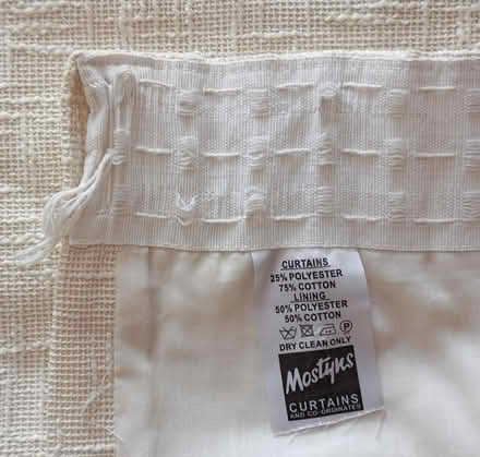 Photo of free Pair of cream pencil pleat curtains (Southampton) #2