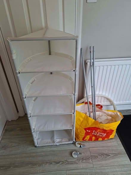 Photo of free Ikea PS White portable wardrobe/storage units x2 (Kingsclere RG20) #2
