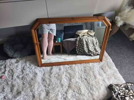 Photo of free Pine large wall mirror (Bramley LS13) #1