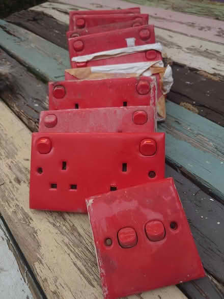 Photo of free Red Double Sockets + Switch (Wigmore ME8) #1