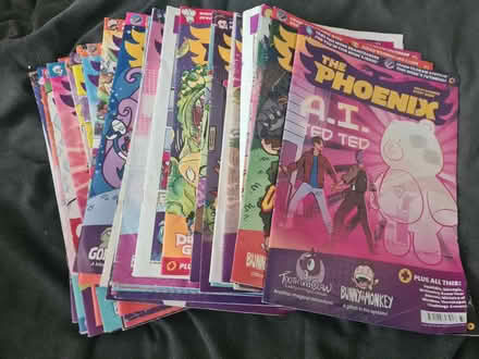 Photo of free 60+ copies of The Phoenix mag/comic (Mongewell, Wallingford) #1