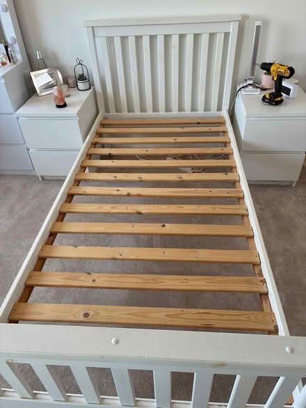 Photo of free Wooden Single Bed with Slatted Base (Portslade) #2
