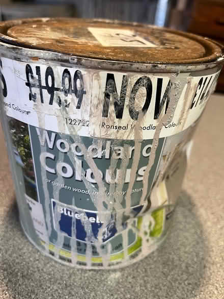 Photo of free Full 2.5l blue garden wood paint (CH43) #1