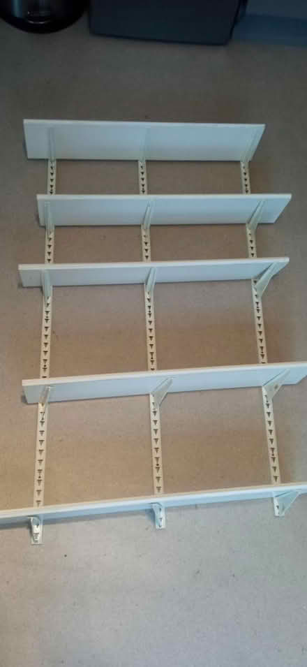 Photo of free Five shelf set with brackets (east twickenham) #1