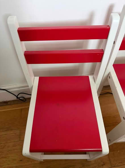Photo of free 2 x children chairs, wooden, height to seat 30cm (Canonbury N1) #3