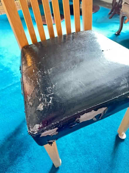 Photo of free 2 wood dining chairs (Warwick, Hampton CV35) #2
