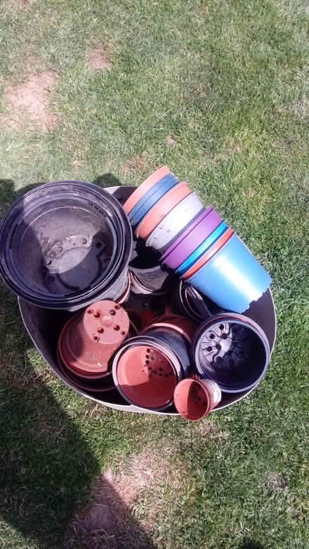 Photo of free Plastic plant pots (Horsham, near Bennetts Field) #1